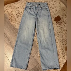 American Eagle Outfitters Super High Rise Baggy Straight Jeans